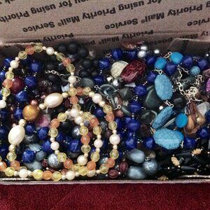 Small Flat Rate Surprise Box of 20 Vintage and Retro Acrylic Bead Necklaces
